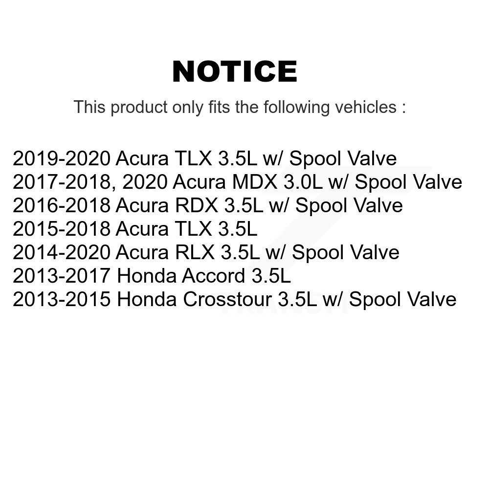 Engine Variable Valve Timing (VVT) Solenoid SEN-2VTS0139 For Honda Accord RDX - Image 2