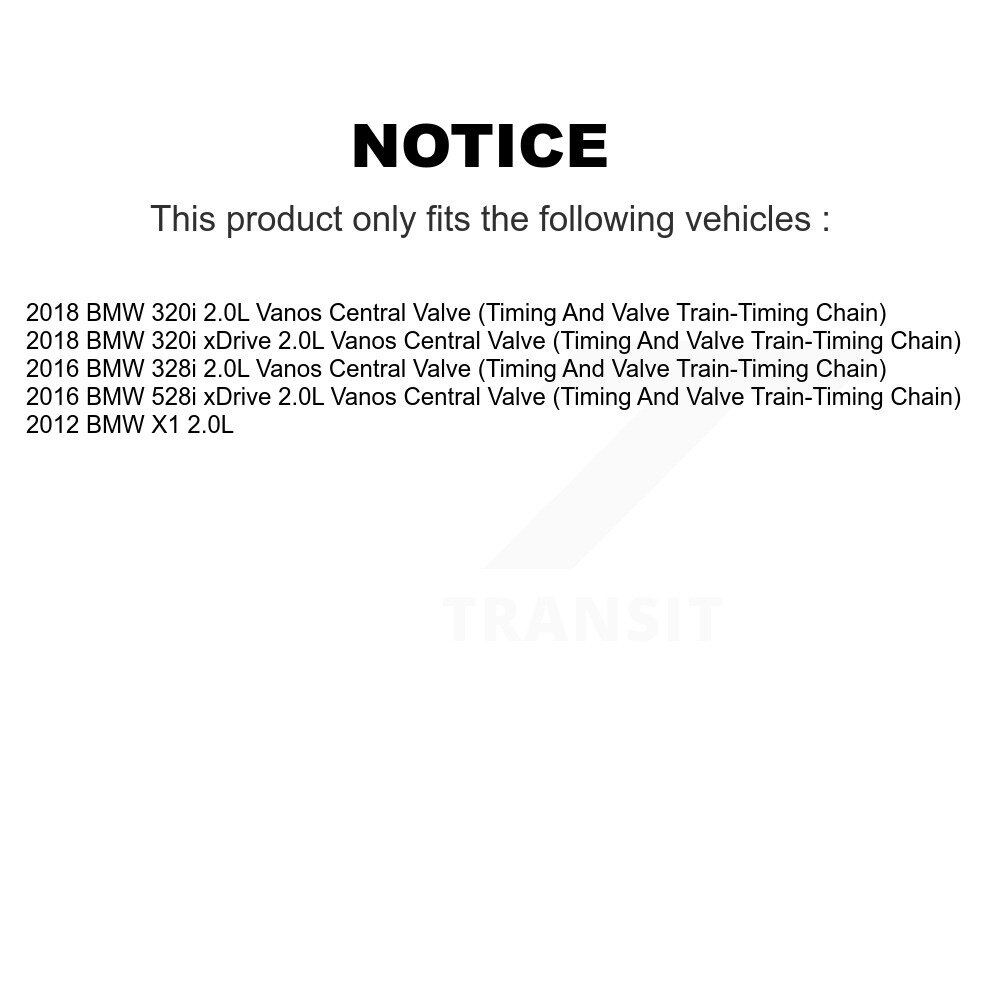 Engine Variable Valve Timing (VVT) Solenoid SEN-2VTS0216 For BMW X1 528i 328i - Image 2