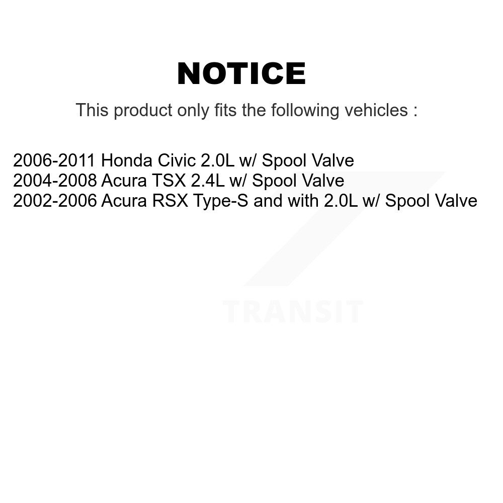 Engine Variable Valve Timing (VVT) Solenoid SEN-2VTS0484 For Honda Civic TSX - Image 2