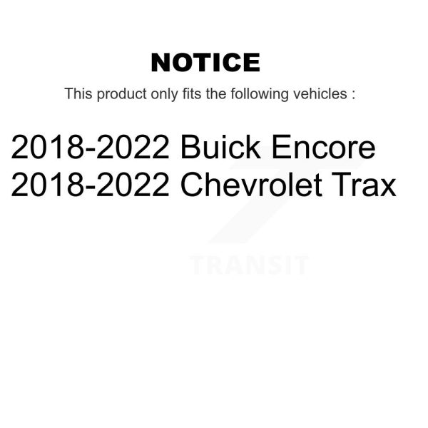 [Rear] Semi-Metallic Disc Brake Pads SIM-2168 For Buick Encore Chevrolet Trax - Image 2
