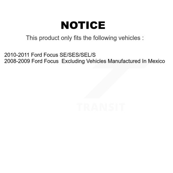 [Front Right] Disc Brake Caliper SLC-18B5069 For Ford Focus - Image 2