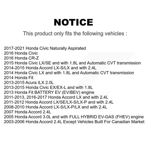 [Front Right] Brake Caliper SLC-19B2661 For Honda Civic Accord Fit Acura ILX - Image 2