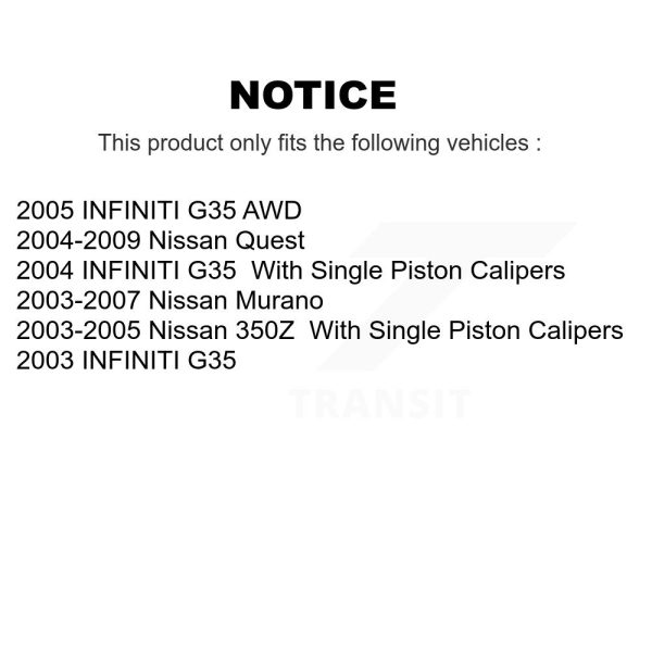 [Rear Left] Brake Caliper SLC-19B2792 For Nissan Murano INFINITI G35 350Z Quest - Image 2