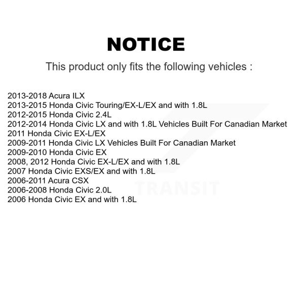 [Rear Right] Disc Brake Caliper SLC-19B3298 For Honda Civic Acura ILX CSX - Image 2