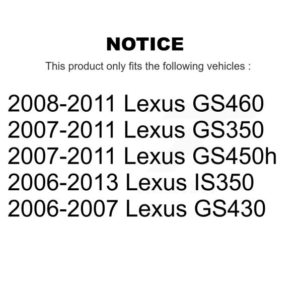 [Rear Left] Brake Caliper SLC-19B3313 For Lexus IS350 GS350 GS450h GS430 GS460 - Image 2