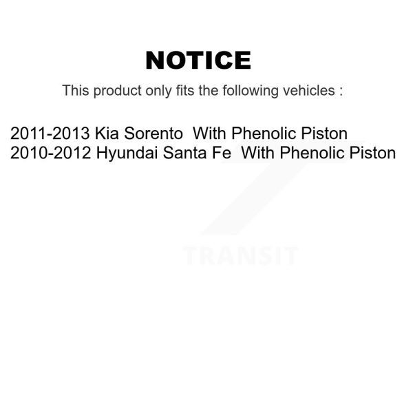 [Rear Left] Disc Brake Caliper SLC-19B6271 For Hyundai Santa Fe Kia Sorento - Image 2