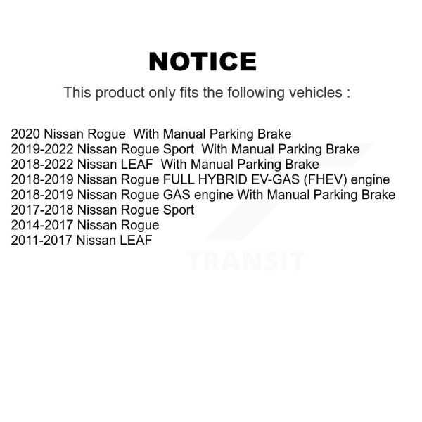 [Rear Right] Disc Brake Caliper SLC-19B6697 For Nissan Rogue Sport LEAF - Image 2