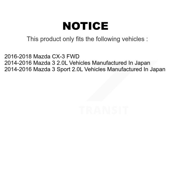 [Front Left] Disc Brake Caliper SLC-19B7158 For Mazda 3 CX-3 Sport - Image 2