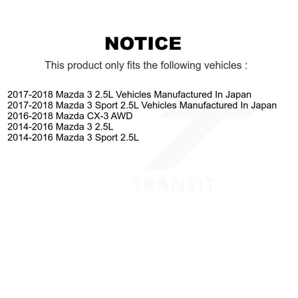 [Front Left] Disc Brake Caliper SLC-19B7158A For Mazda 3 CX-3 Sport - Image 2