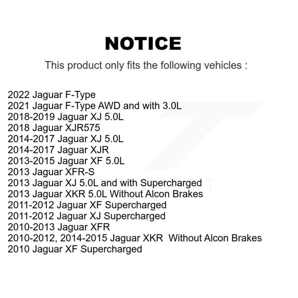 [Front] Ceramic Disc Brake Pads TEC-1448 For Jaguar XF XJ XKR XFR F-Type XJR - Image 2