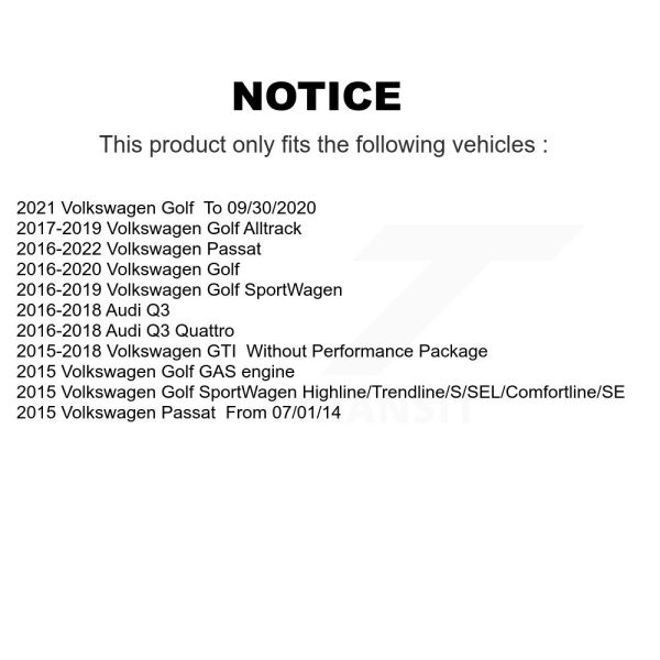 [Rear] Ceramic Disc Brake Pads TEC-1779 For Volkswagen Golf SportWagen Passat Q3 - Image 2