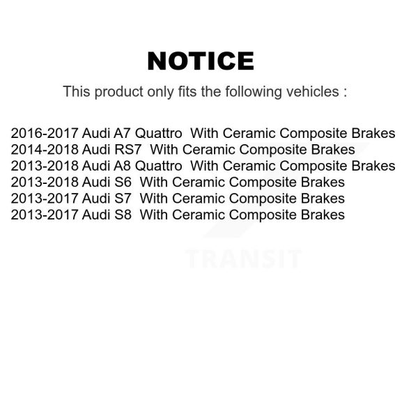 [Rear] Ceramic Disc Brake Pads TEC-1785 For Audi A7 Quattro A8 S6 RS7 S7 S8 - Image 2