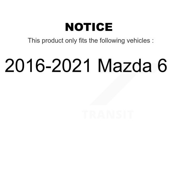 [Rear] Ceramic Disc Brake Pads TEC-1874 For 2016-2021 Mazda 6 - Image 2