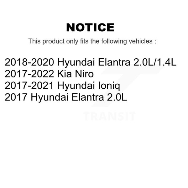 [Front] Ceramic Disc Brake Pads TEC-1912 For Hyundai Elantra Ioniq Kia Niro - Image 2