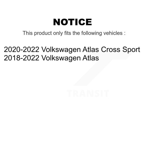 [Front] Ceramic Disc Brake Pads TEC-2074 For Volkswagen Atlas Cross Sport - Image 2
