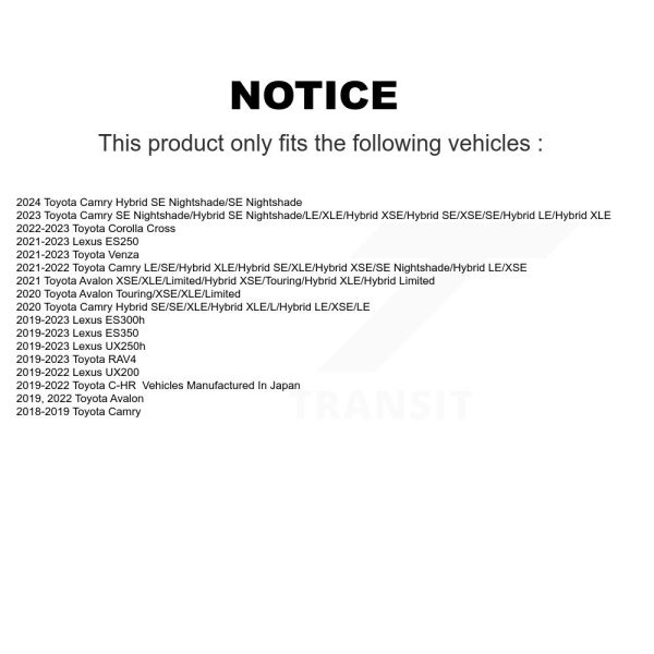 [Front] Ceramic Disc Brake Pads TEC-2076 For Toyota RAV4 Camry C-HR Corolla - Image 2