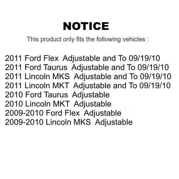 [Rear Upper Forward] Lateral Arm TOR-CK623059 For Ford Flex Taurus Lincoln MKS - Image 2