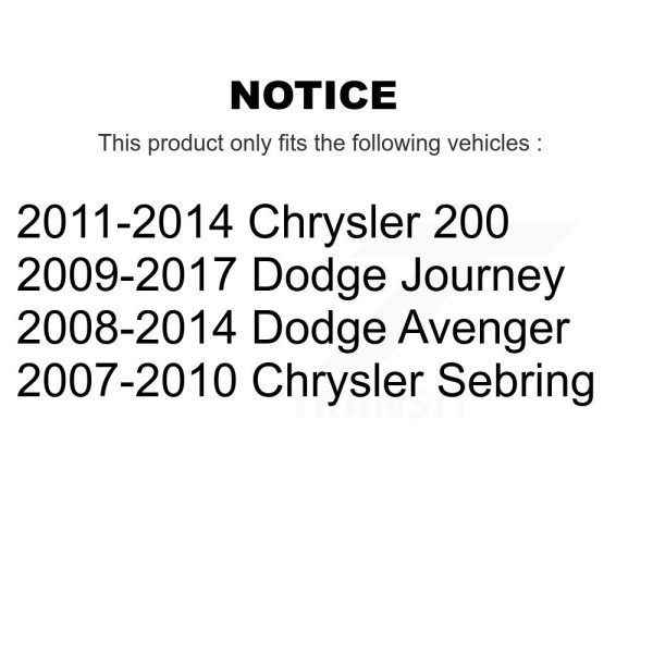 [Rear Left] Suspension Trailing Arm TOR-CK643089 For Dodge Journey Chrysler 200 - Image 2