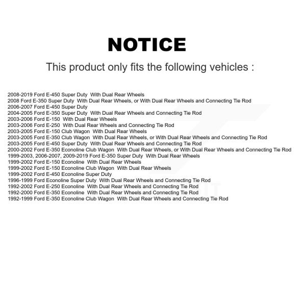 Steering TOR-DS300055 For Ford E-350 Super Duty Econoline E-450 E-250 Club - Image 2