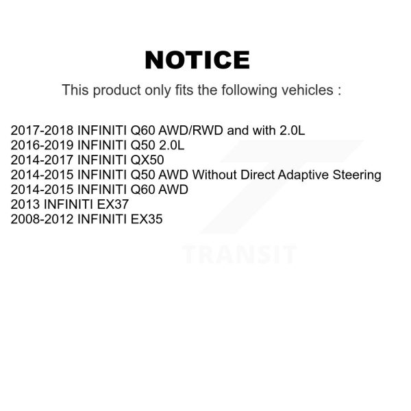 [Front Inner] Steering Tie Rod End TOR-EV800602 For INFINITI Q50 QX50 EX35 Q60 - Image 2