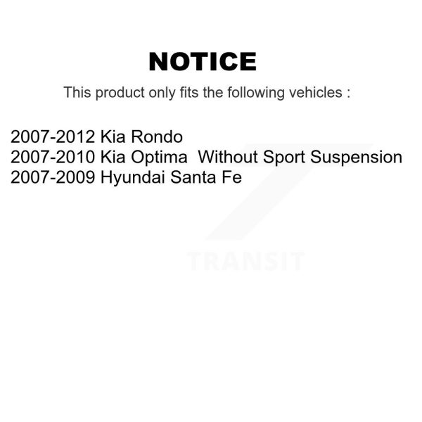 [Rear To Frame] Suspension Stabilizer Bar Bushing Kit TOR-K200740 For Hyundai Fe - Image 2