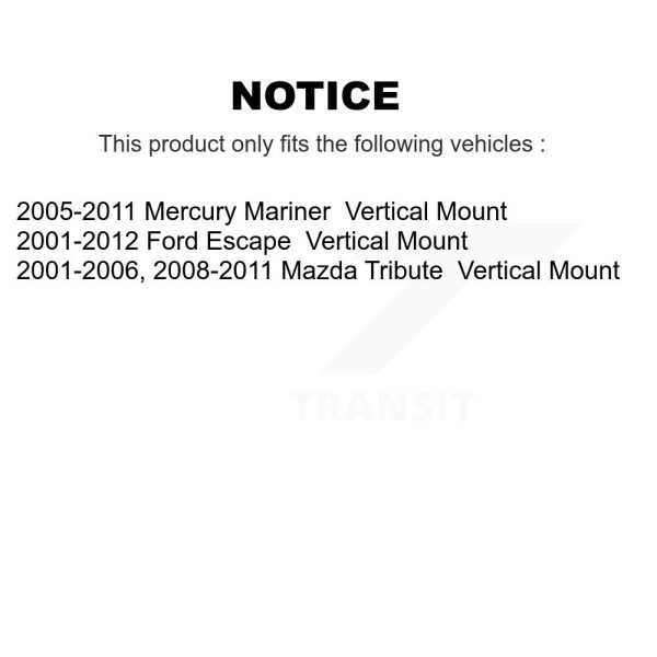 [Front Lower Rearward] Suspension Control Arm Bushing TOR-K200795 For Ford Mazda - Image 2