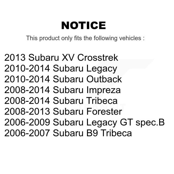 [Front Lower Forward] Suspension Control Arm Bushing TOR-K201883 For Subaru XV - Image 2
