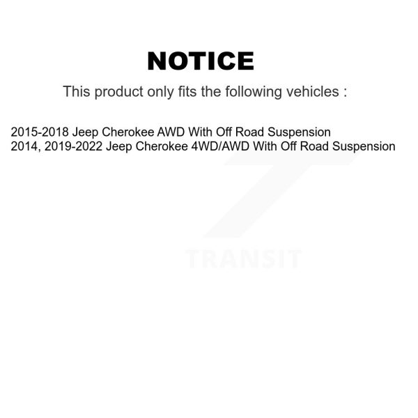 [Front] Suspension Stabilizer Bar Link Kit TOR-K750741 For Jeep Cherokee - Image 2