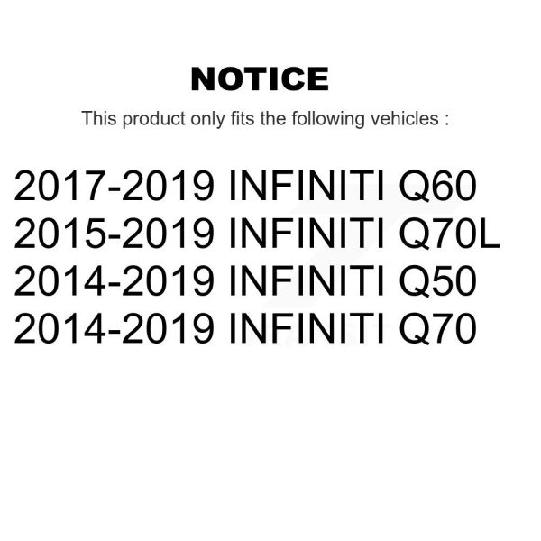 [Rear Left] Suspension Stabilizer Bar Link Kit TOR-K750775 For INFINITI Q50 Q60 - Image 2