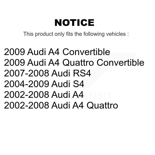 [Front Left] Suspension Stabilizer Bar Link Kit TOR-K80842 For Audi A4 Quattro - Image 2