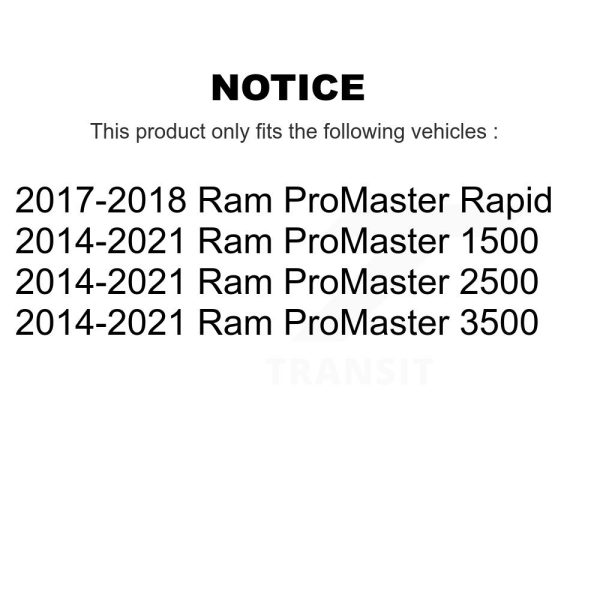 [Front] Suspension Stabilizer Bar Link Kit TOR-TC1000 For Ram ProMaster 2500 - Image 2