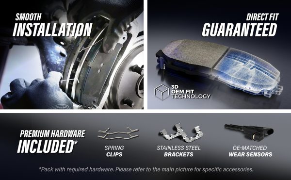 [Front] Ceramic Disc Brake Pads TEC-1047 For Ford Escape Mazda Tribute Mercury - Image 15