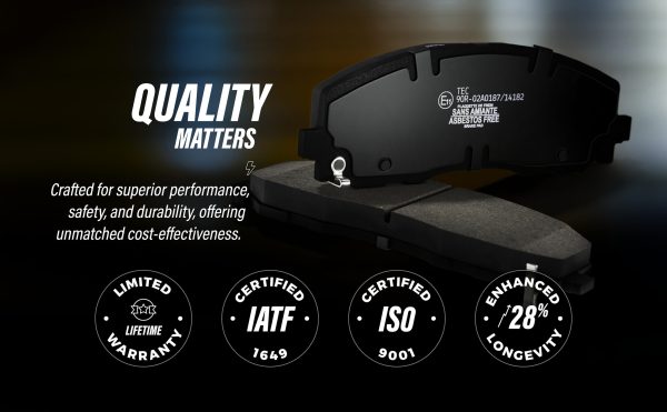 [Front] Ceramic Disc Brake Pads TEC-1047 For Ford Escape Mazda Tribute Mercury - Image 16